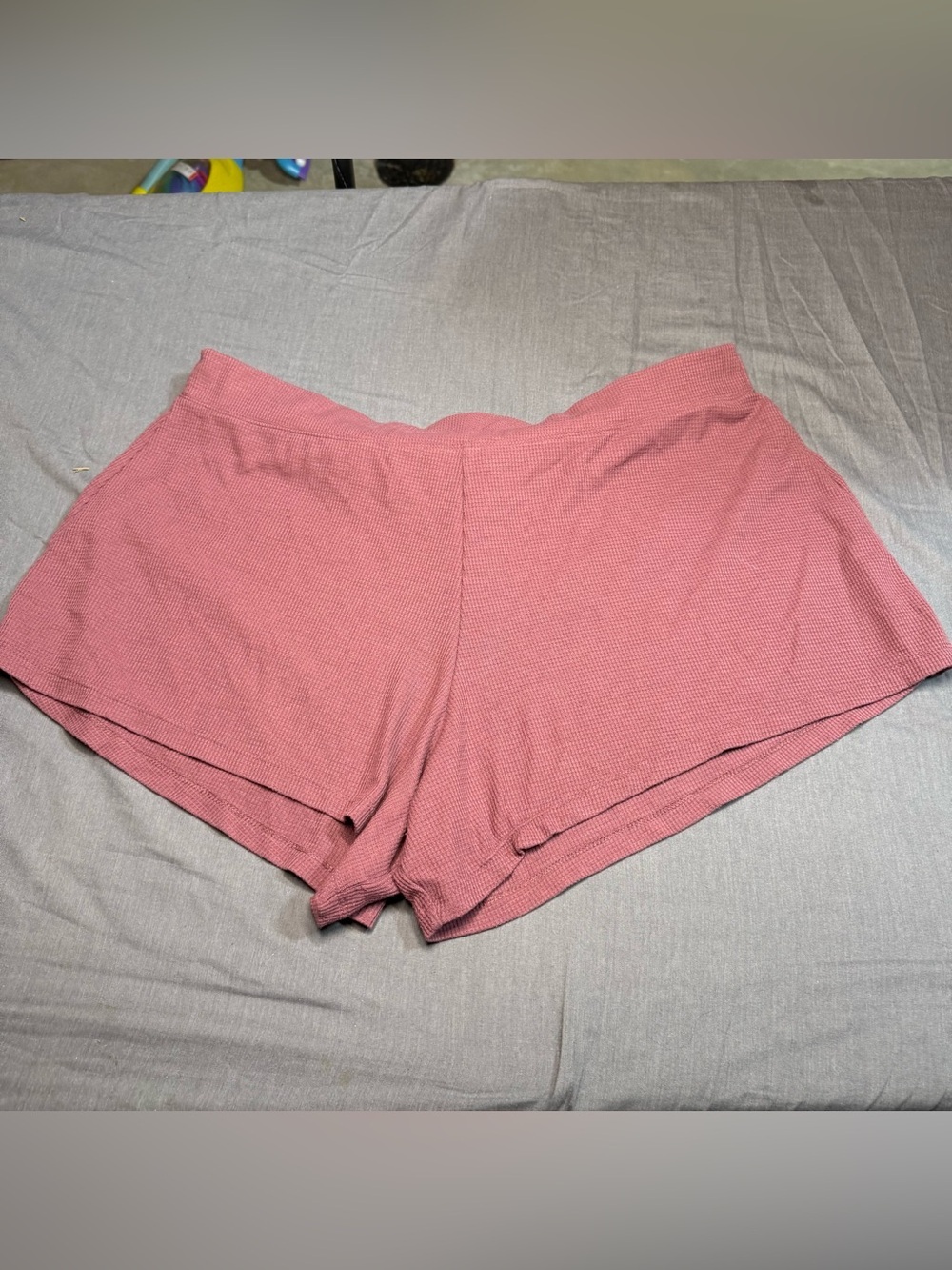Athleta Dusty Rose Waffle-Knit Athletic Shorts